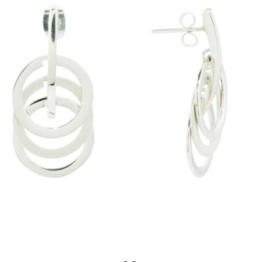 Teocalli NWT Sterling Silver Multi Ring Earrings